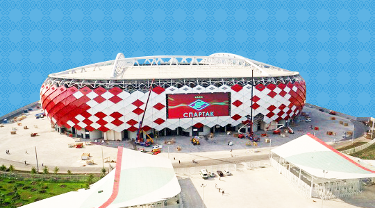 Ход строительства стадиона «Открытие Арена»